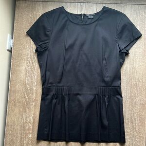 EUC Theory Carrian Precise Peplum Zippered Top